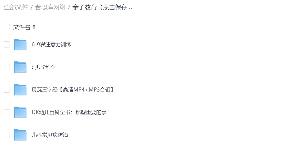 亲子教育网盘资源 亲子教育网盘资源分享, 890个文件,门类齐全