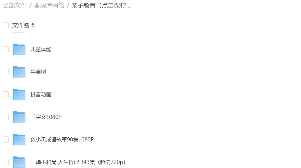 亲子教育网盘资源 亲子教育网盘资源分享, 890个文件,门类齐全