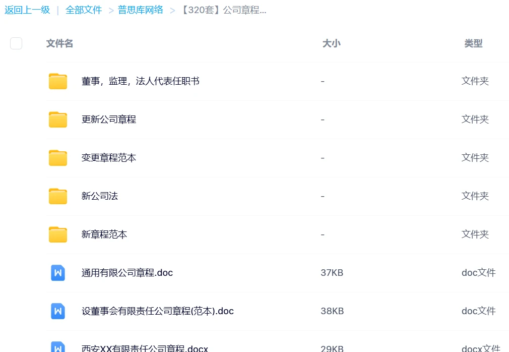 公司章程范本 公司章程范本,公司章程模板,320套全是word可编辑的网盘资源!