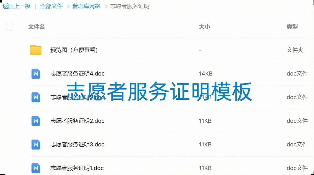 志愿者服务证明怎么写?普思库网络提供志愿者服务证明模板word免费下载！